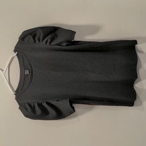 Shein Black and Pink Puffed Sleeve Shirts, both size XS
